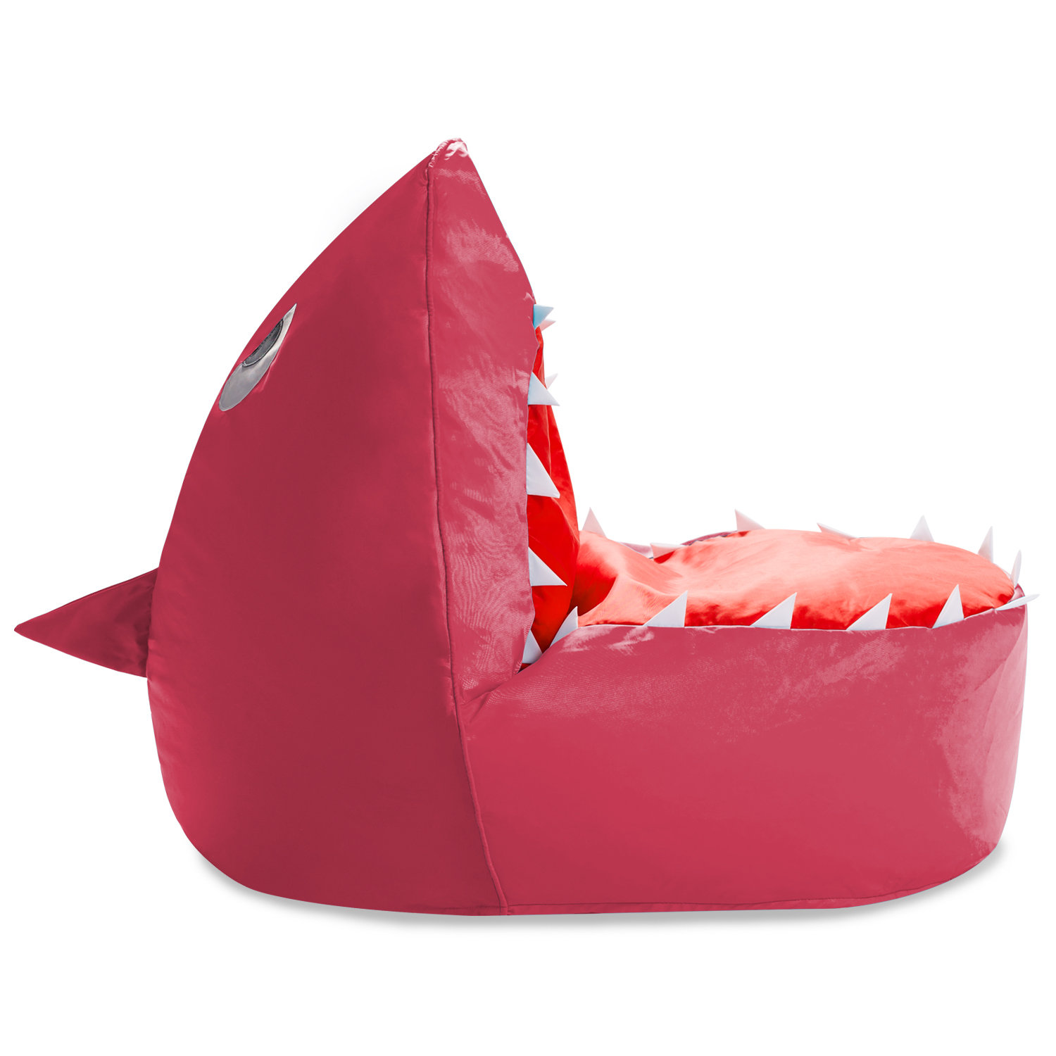 Kids Shark Bean Bag Chair Cover Only Stuffed Animal Storage Toy Organizer with Zipper Plush Storage Kids Shark Bean Bag Cover only for Toddlers